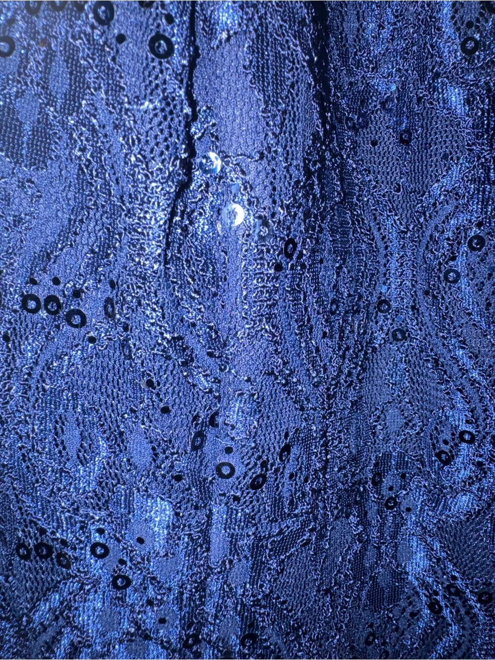 NWT R&M Richards Sparkle and Lace Gown - Picture 4 of 8